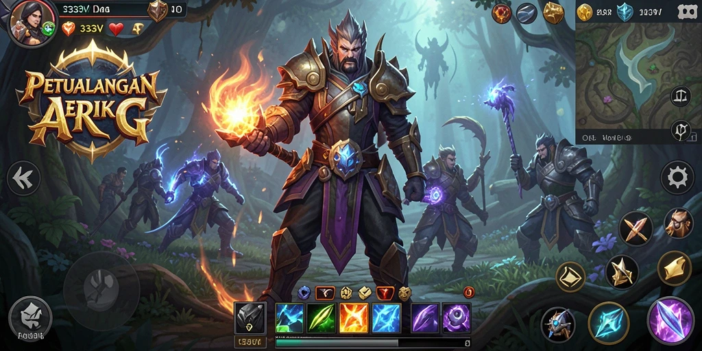 Tampilan gameplay menarik dalam dunia ARPG yang menakjubkan.