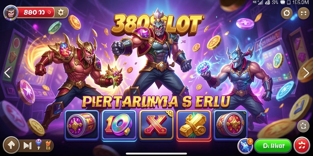 Tampilan aksi gameplay <strong>380SLOT</strong> dalam pertarungan seru.