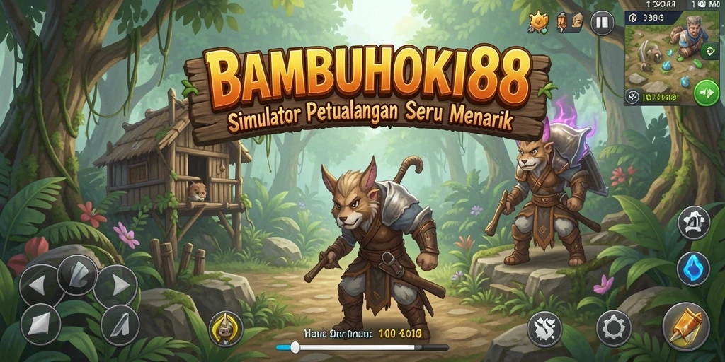 Screenshot BAMBUHOKI88 menampilkan momen seru dalam gameplay Simulation.