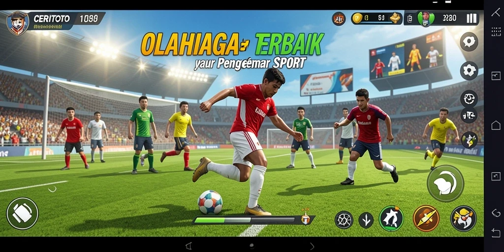 Screenshot CERITOTO menampilkan pertandingan olahraga yang seru dan menegangkan.