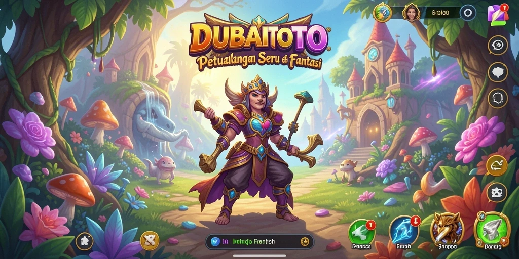 Screenshot menampilkan aksi seru dalam gameplay DUBAITOTO.