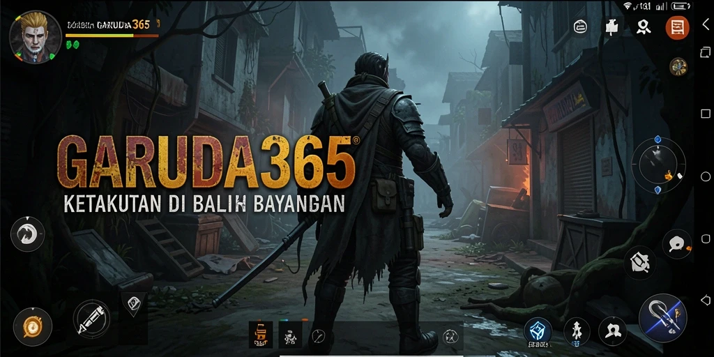 Screenshot gameplay dari GARUDA365 menampilkan suasana mencekam yang menakutkan.