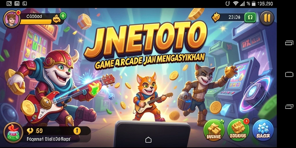 Tangkapan layar gameplay <strong>JNETOTO</strong> yang menampilkan tantangan arcade yang seru.