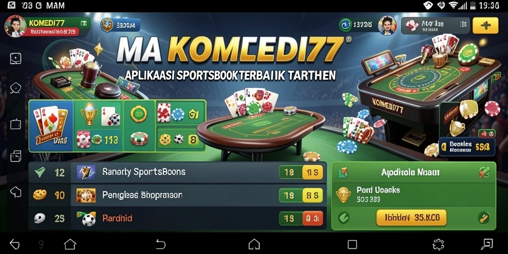Screenshot utama KOMEDI77 menunjukkan antarmuka taruhan yang menarik.