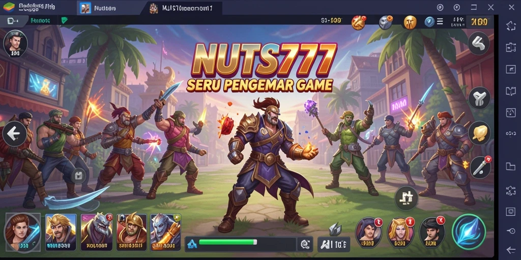 Tampilan menarik dari gameplay NUTS777 yang mengajak pemain berpetualang.