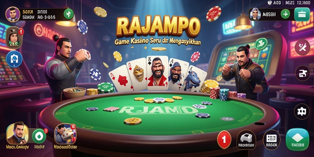 Tampilan gameplay seru dan menarik dalam RAJAMPO.