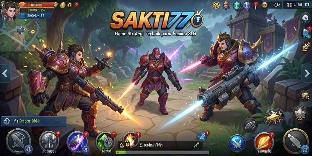 Tampilan gameplay SAKTI77 dengan strategi yang mendebarkan dan interaksi pemain.